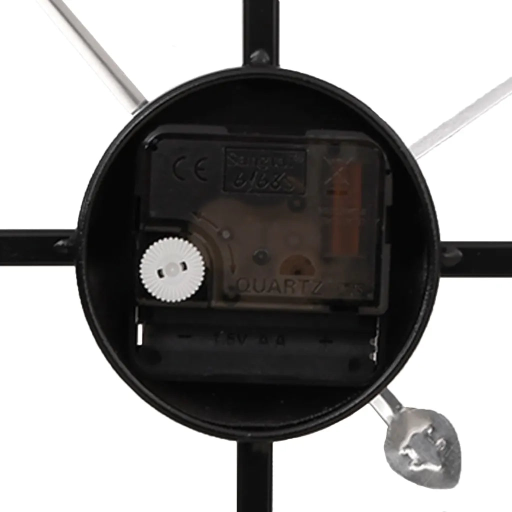 Orologio da Parete Nero Ø50 cm in Ferro 4008411