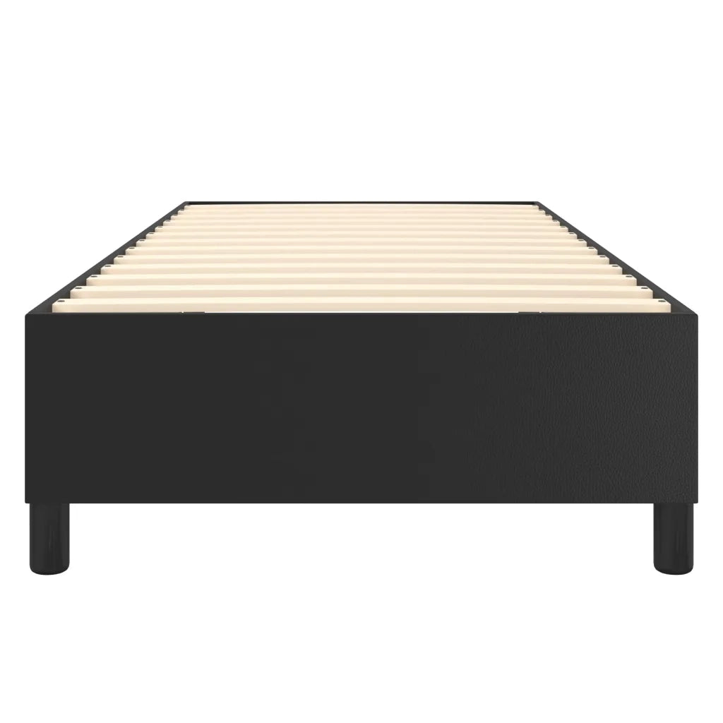 Struttura Letto a Rete a Molle Nero 90x190 cm in Similpelle 3121017