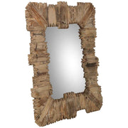 Specchio in legno 91x109x03,5h cm
