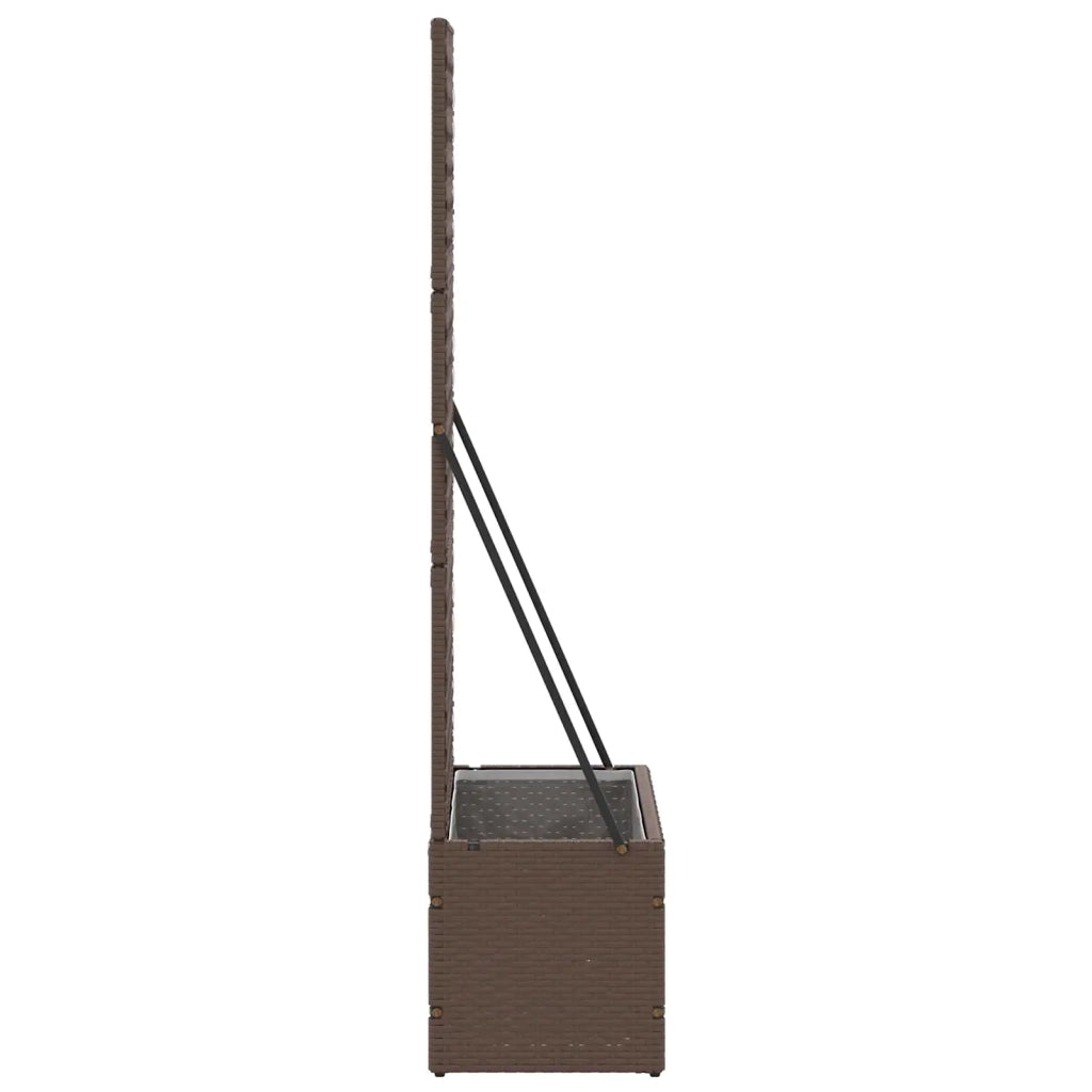 Fioriera a traliccio da giardino Marrone 70 x 30 x 135 cm 366619