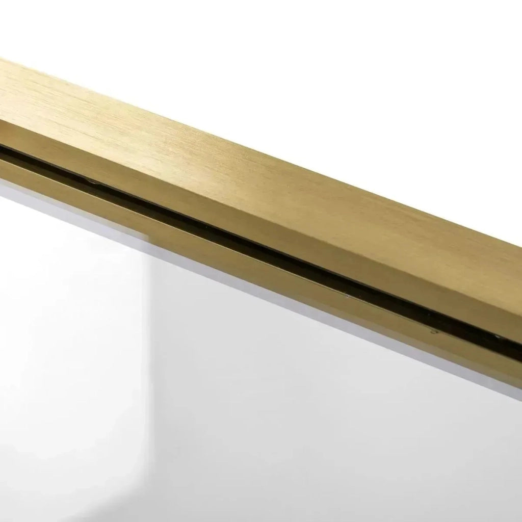 Cabina Doccia Rea Atlas 80x100 Brush Gold sinistra