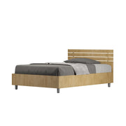 BS COM Letto una piazza e mezza con rete 120x200 testata dritta con doghe quercia
