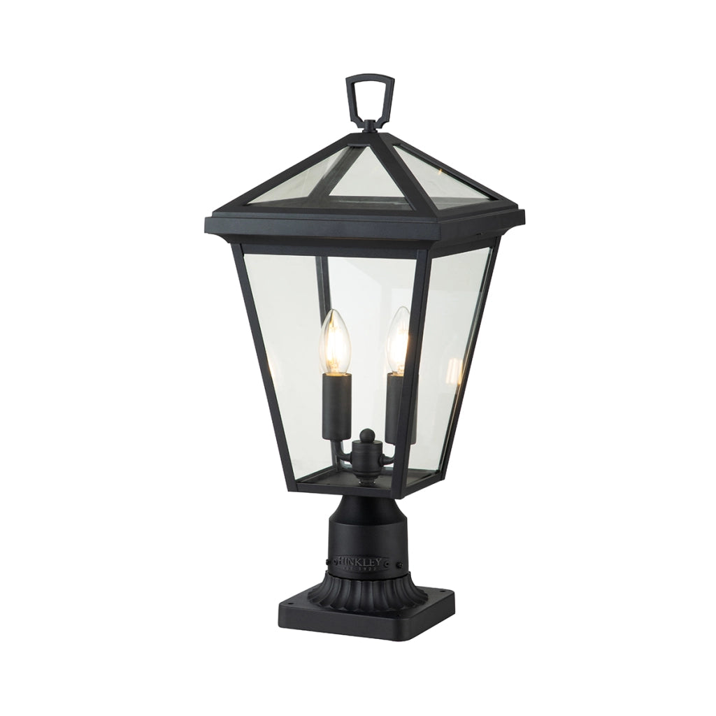 Lampada da esterno su colonna nera E14 40W Alford Place Quintiesse