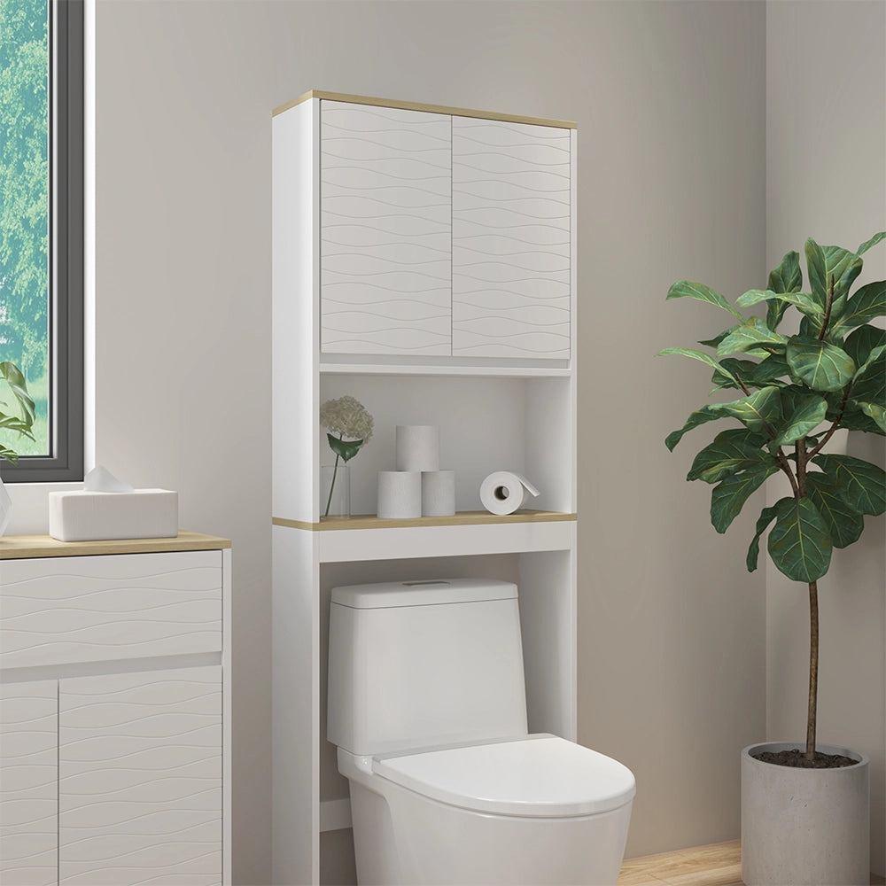 Vicco Mobiletto da toilette Bianco 60 x 163 cm