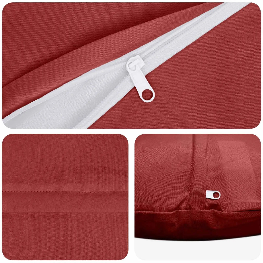 Federa 2 pcs HEERLEN Rosso Vino Ø 40 cm Poliestere 922371