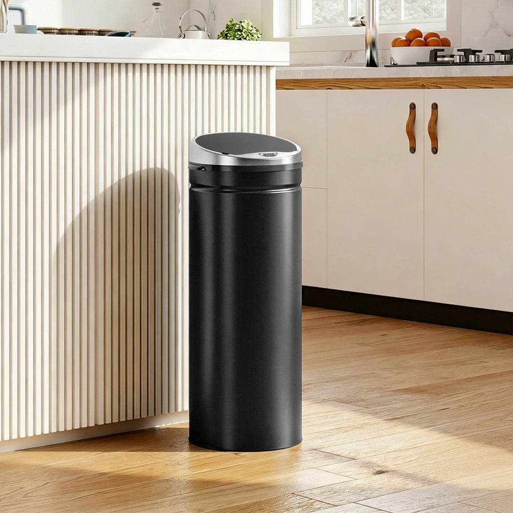 Cestino Sensorizzato 50L ¨C Minimal ¨C Acciaio Inox, Infrarosso, Automatico
