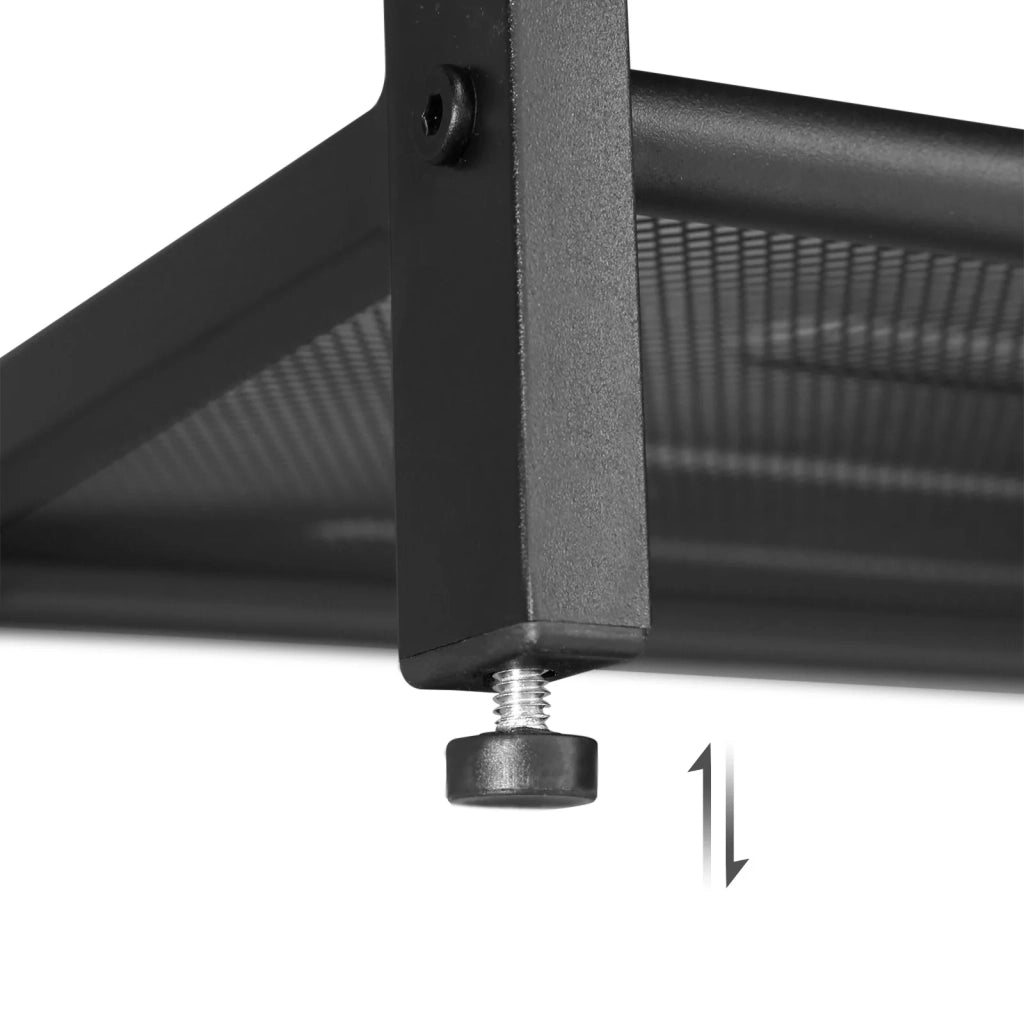 Panca portascarpe con seduta scarpiera a 2 ripiani in rete portascarpe per ingresso/corridoio stile industriale metallo marrone rustico 12_0004069