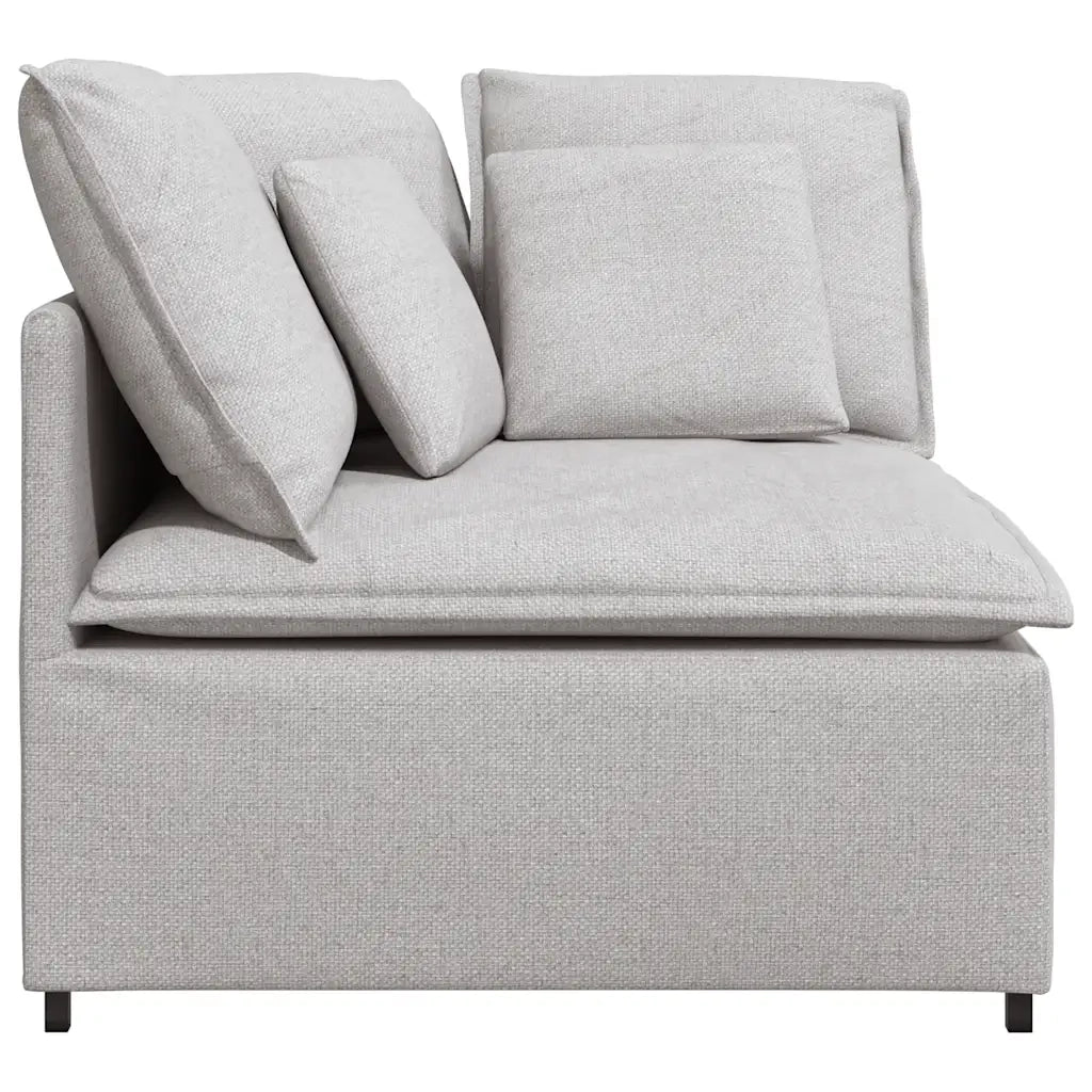 Modulo Angolare Divano Modulare con Cuscini Grigio Nuvola 100cm 4104456