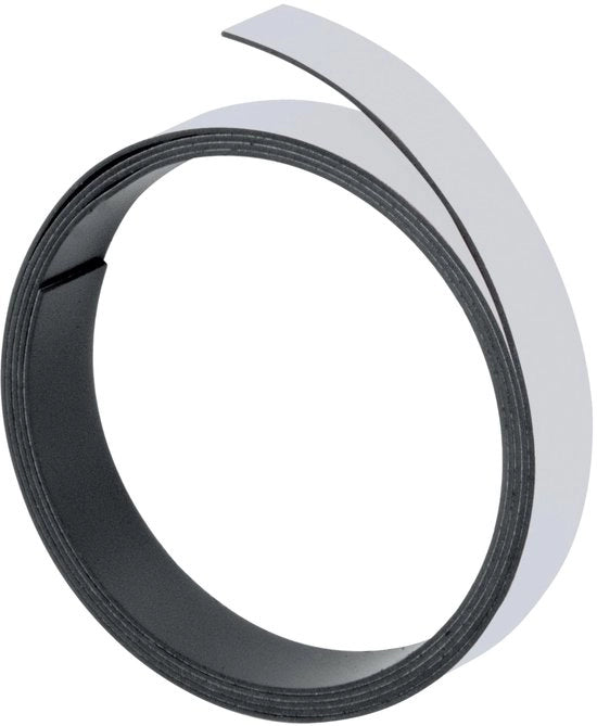 Nastro magnetico 100 cm x 10 mm, descritto, tagliabile, grigio, M802 12