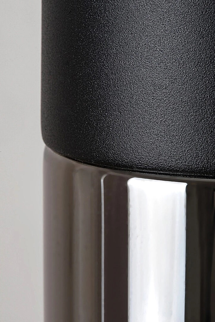 Lampada a sospensione Rabalux Ronno 3xE27 nera fumé