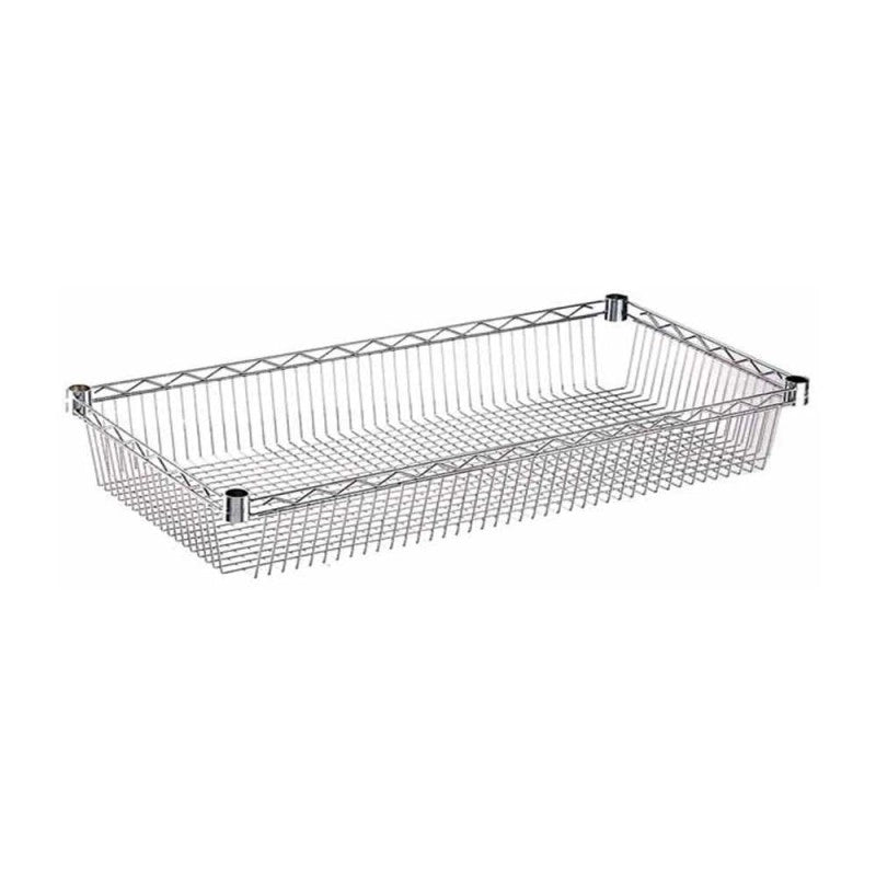 RIPIANO CONTENITORE 35X60CM CROMATO PER MONTANTI 2