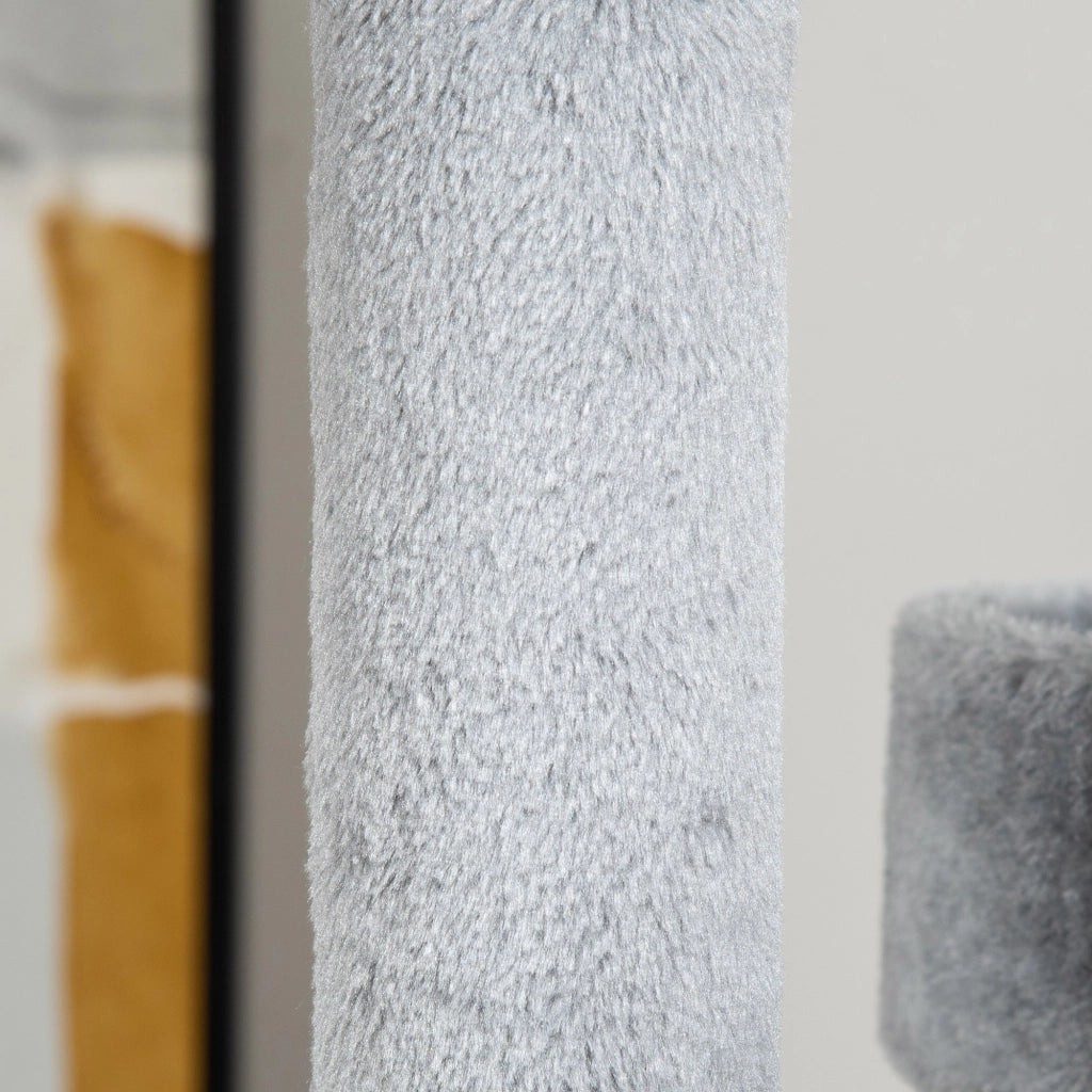 Albero Tiragraffi per Gatti ¨C Minimal ¨C Grigio 48x48x107 cm