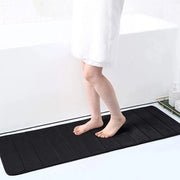 Matrice di schiuma di poliuretano, assorbente, antiscivolo, lavabile, nero, 40 x 120 cm