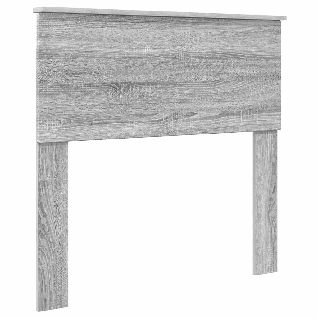 Letto con Contenitore con testiera Grigio Sonoma 75 x 190 cm