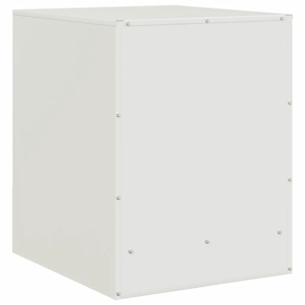 Comodini 2 pz Bianchi 34,5x39x44 cm in Acciaio 841618