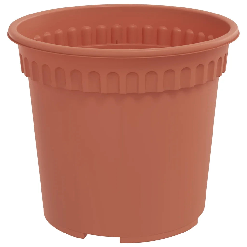 Vasi per Piante 6 pcs Rosso Mattone Ø 15 x 12 cm Plastica 3403255