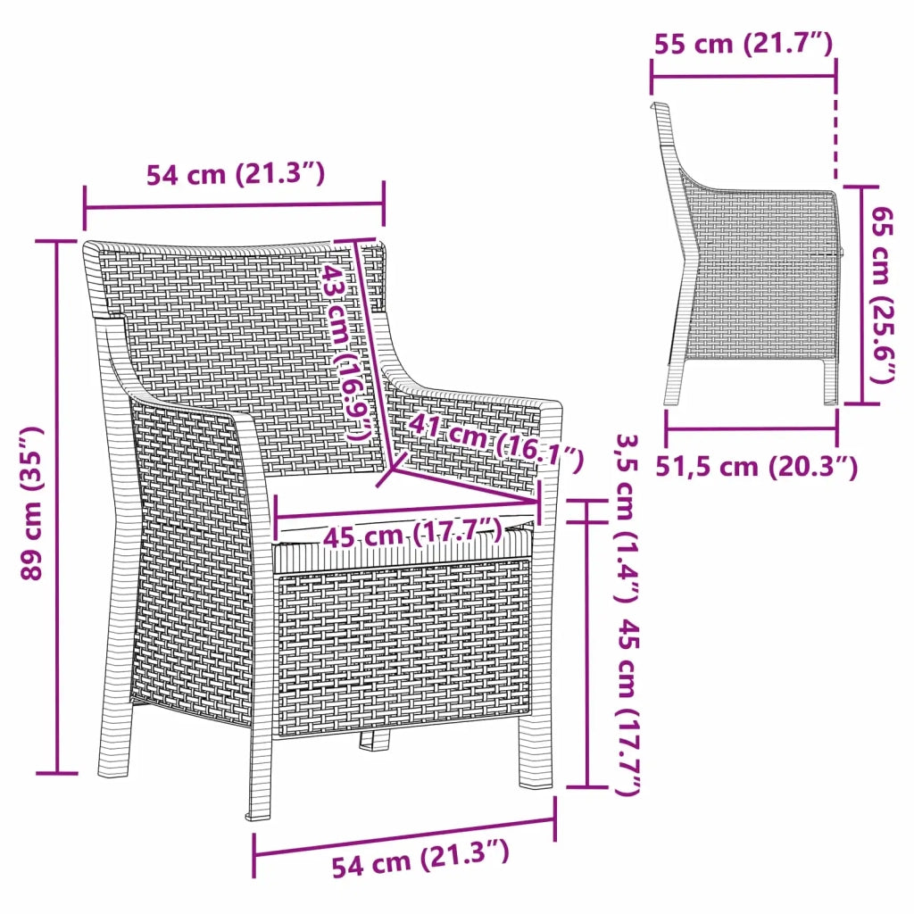 Poltrona Antracite PP 42035146