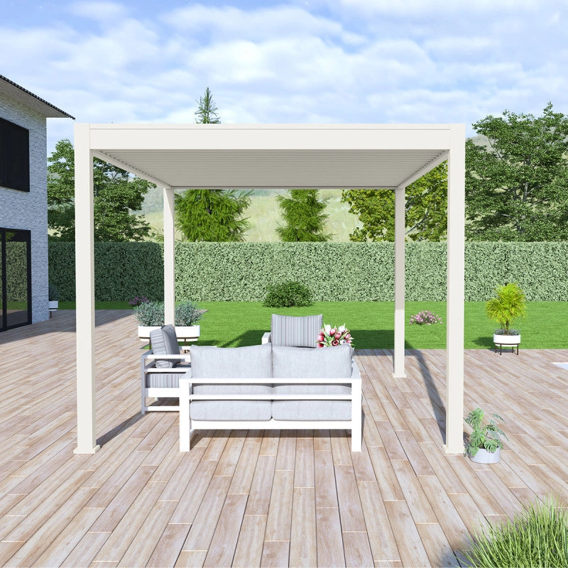 Pergola bioclimatica OmbrÃ©aÂ® VS 3x4M - Bianco