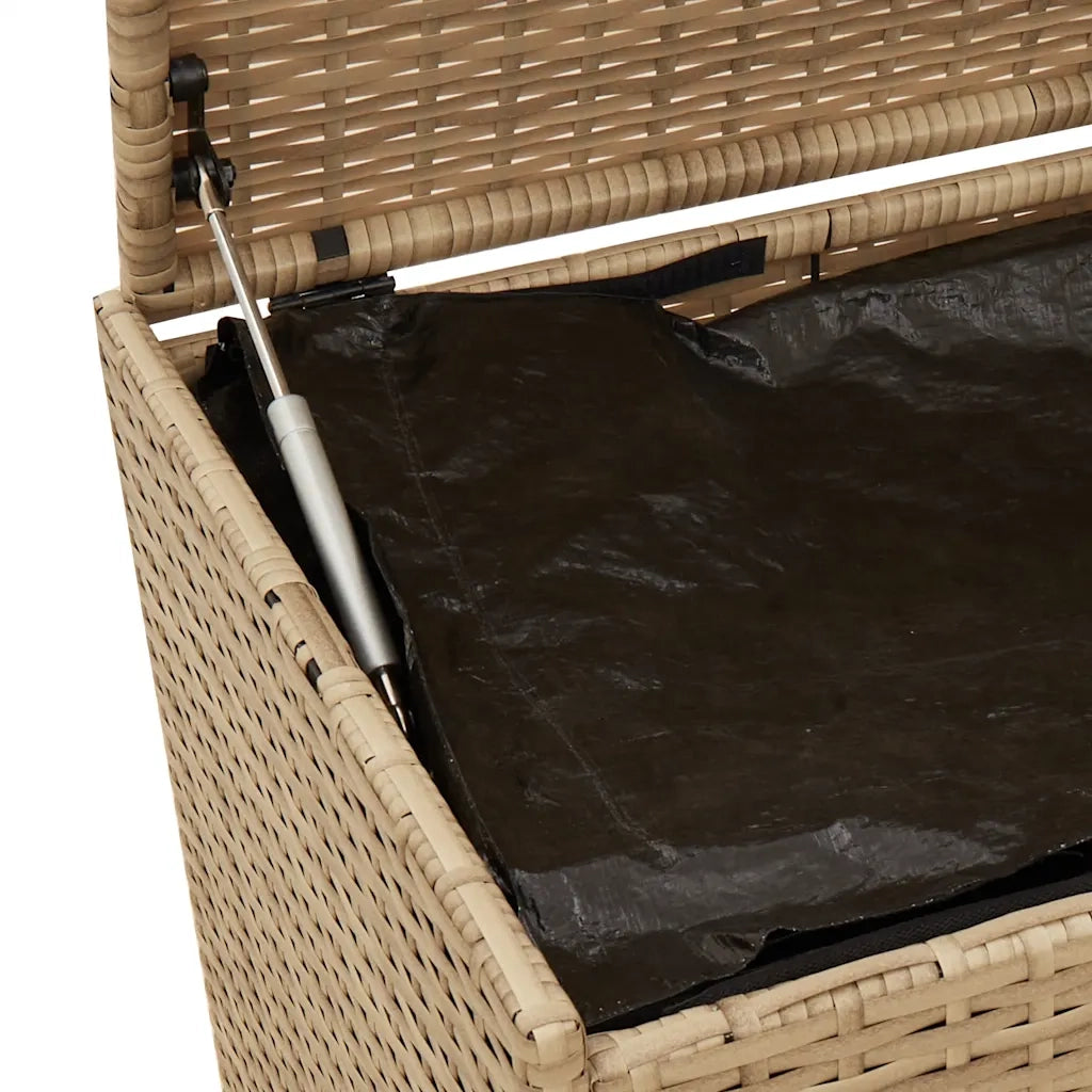 Contenitore da Giardino Beige Misto 190L in Polyrattan CFW7141299