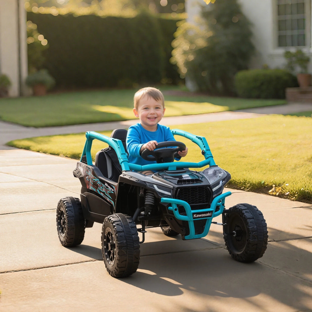 Veicolo Elettrico per Bambini Kawasaki Teryx KRX 1000 ¨C zephmum ¨C 12V Blu