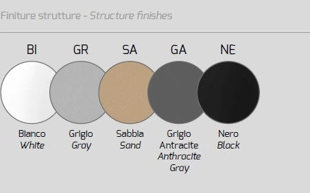 DISK GRIGIO CON STAFFA DI FISSAGGIO E COPRIBASE 1186-62 ST12-GR
