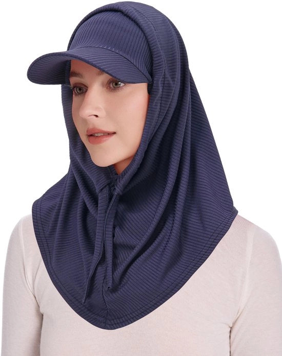 Cappello da Campeggio Donna - Leggero - Visiera Removibile - Cinturino Regolabile - Materiale Respirante - Comfort di Indossamento Informale