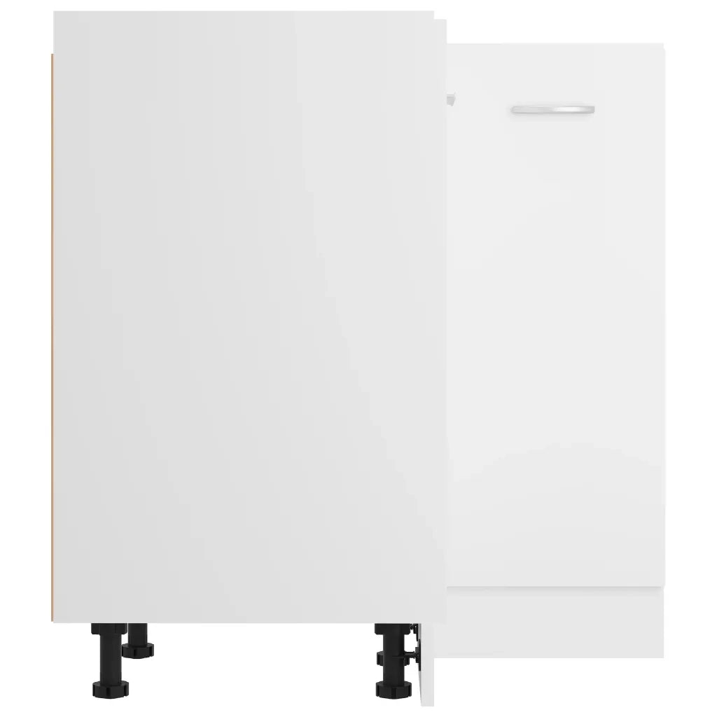 Pensile da cucina | Armadio Angolare ¡°Lyon¡± Bianco 75,5x75,5x81,5 cm