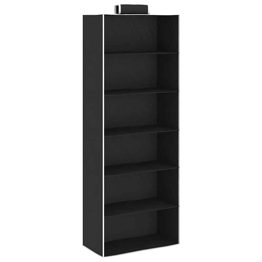 Organizer per Armadio da Appendere con 6 Ripiani 2 pz Tessuto CFW9483721