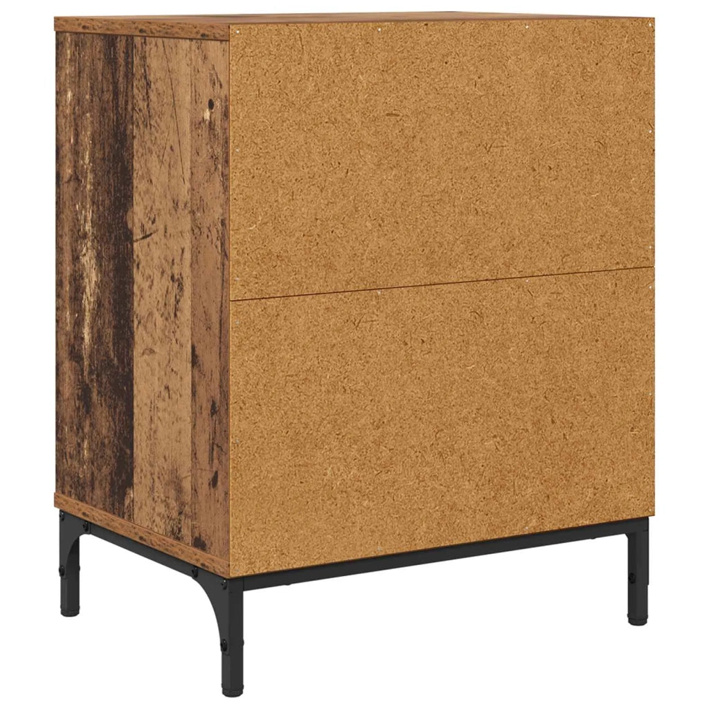 Armadio da Notte con cassetto Legno vecchio 49 x 36 x 61 cm 883490