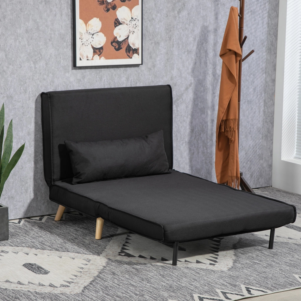 Poltrona letto ¨C Minimal ¨C nero 94x78x80 cm