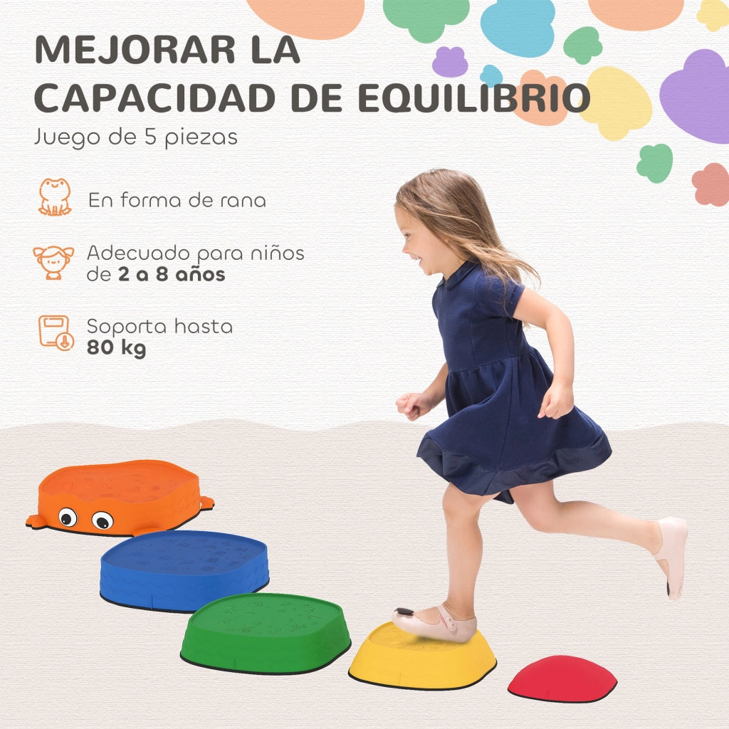 Set 5 Pietre Equilibrio Bambini ¨C Minimal ¨C Multicolore