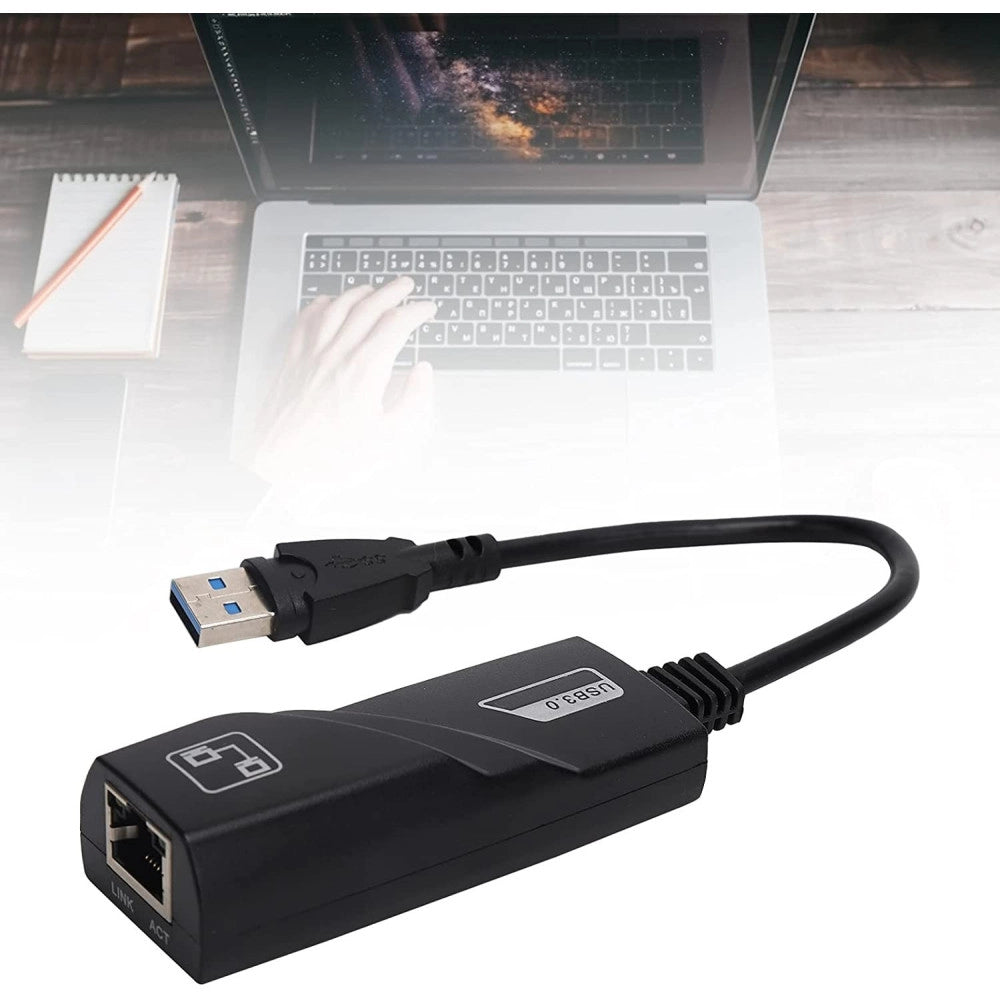 Trade Shop - Scheda Da Usb A Internet Abs Stabile Ambientale Usb 3.0 Gigabit Ethernet Q-c28 -