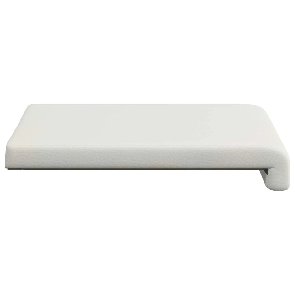 Cuscino per panchina 2 pcs Similpelle Bianco Profondità 35 cm 42043041