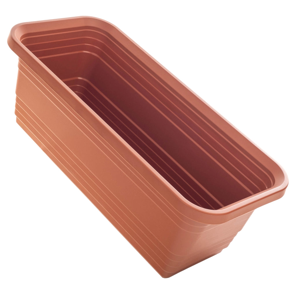 Vaso da fiori per balcone KADAX, 40 cm, rosso mattone.
