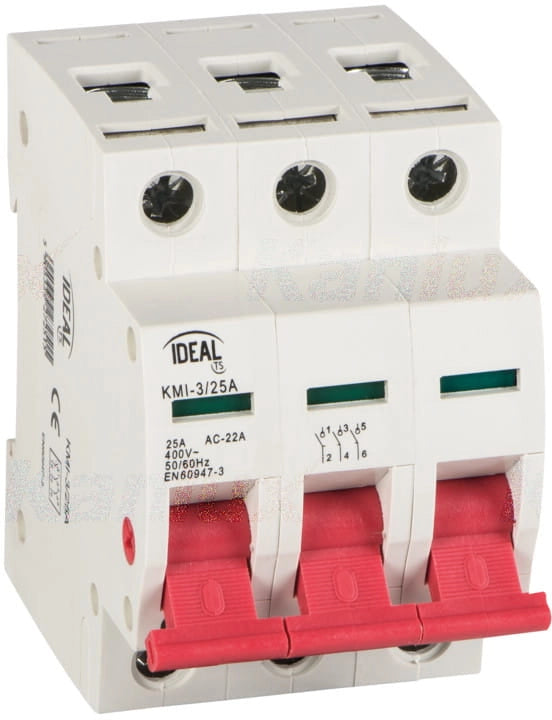 Interruttore sezionatore ideale KMI 25A 3P