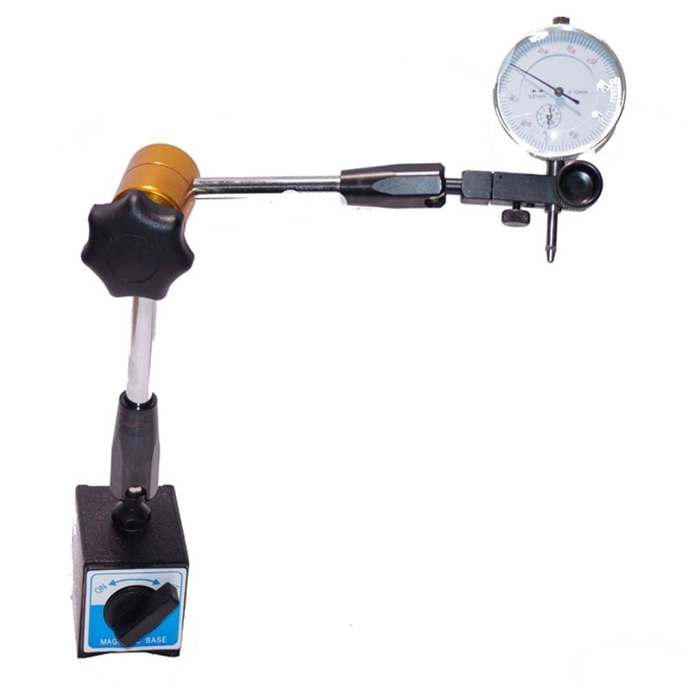 Trade Shop - Base Magnetica Snodabile + Comparatore Centesimale Tornio Base Snodabile -