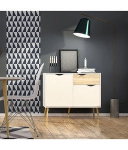 KIT CREDENZA 2 ANTE + 1 CASSETTO 98X39X81 OSLO- 1,0 pz