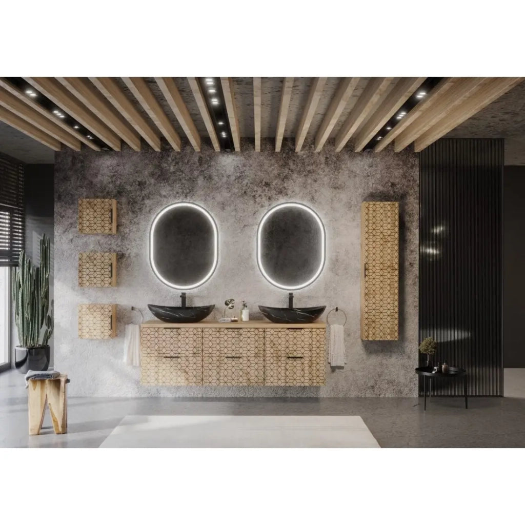 Mobile contenitore DIAMEN 31 cm – Colore quercia wotan – Stile design