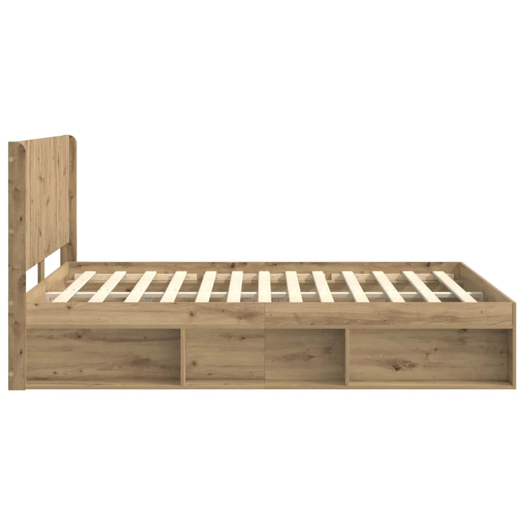 Letto da camera | Struttura del letto con stoccaggio e testata 3 pcs