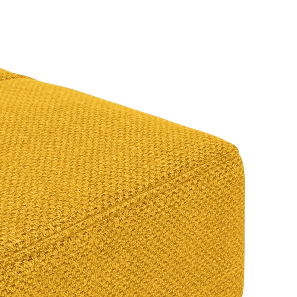 Divano Letto a 2 Posti con 2 Cuscini-Sofa Letto 2 Posti-Daybed Giallo in Tessuto 706069