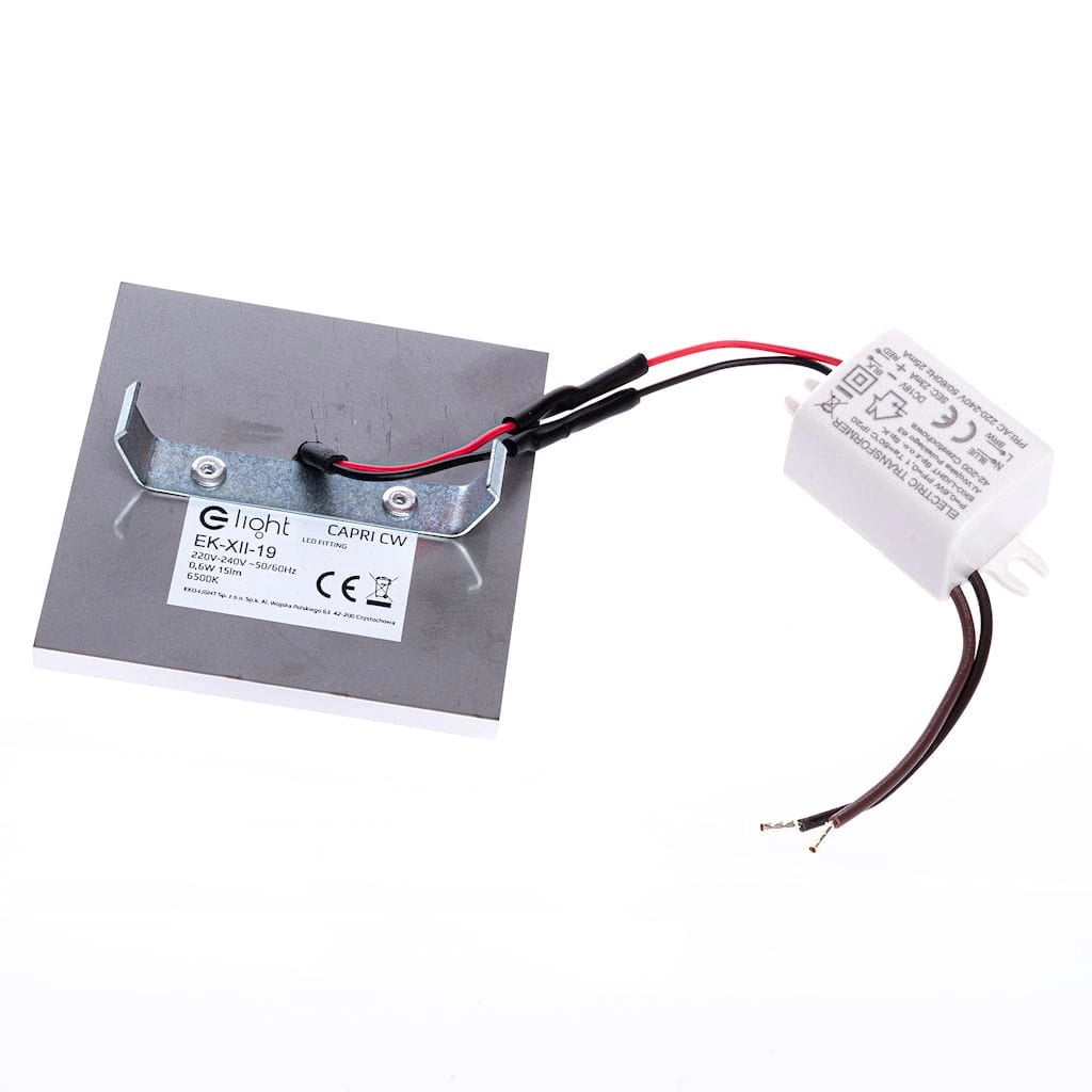 Lampada da scala LED Capri 0,6W 6500K Eko-Light argento bianco