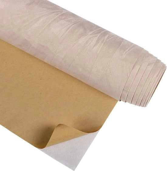 Tappeto autoadesivo beige - velluto - 30 cm x 200 cm