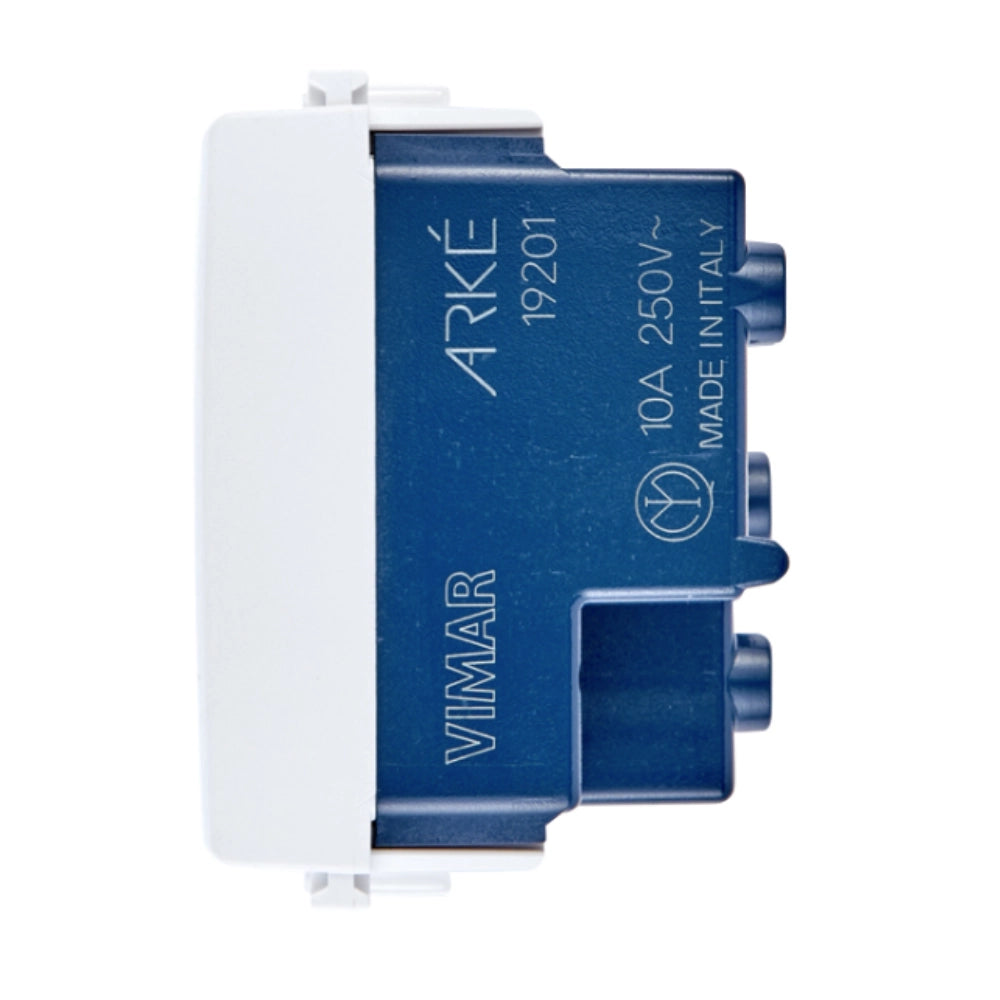 Presa elettrica da incasso vimar arkè sicury 2p+t 10a 250v *** colore bianco, confezione 1