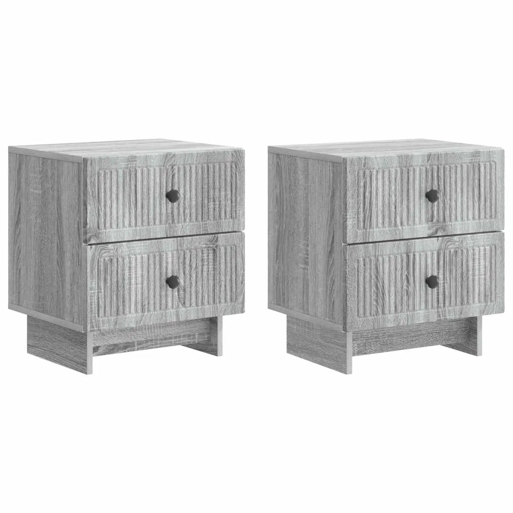 Armadio da Notte 2 pcs Grigio Sonoma 43 x 34,5 x 47,5 cm 893848