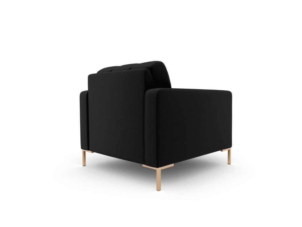 Cosmopolitan Design - Poltrona "Bali" in tessuto strutturato nero 