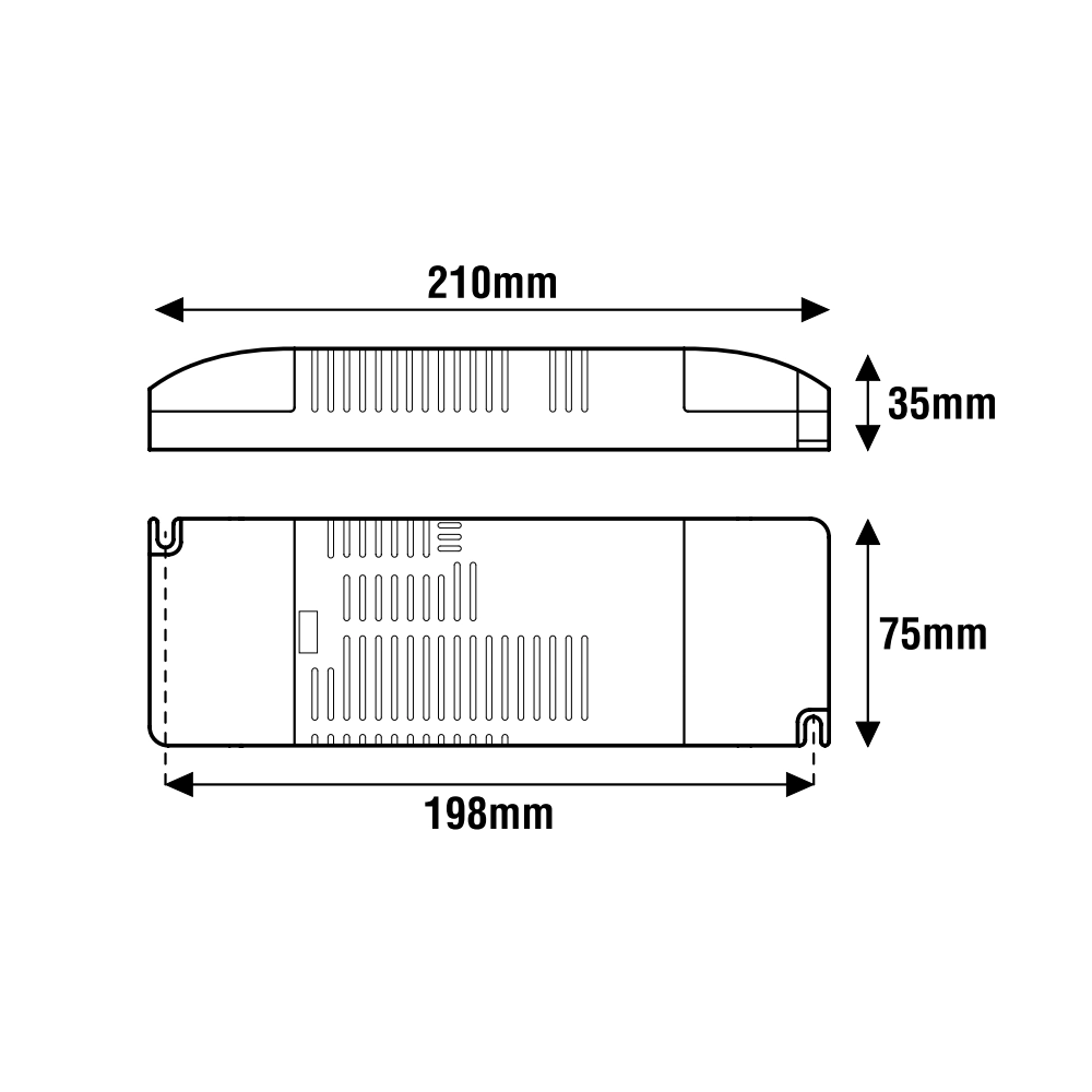 Alimentatore Dimmerabile 75W 24V LEF LIGHTING Per strisce LED