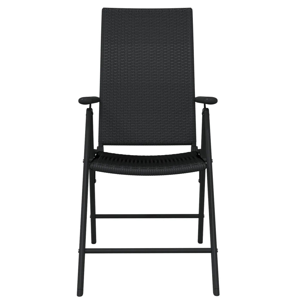 Set Mobili da Pranzo per Giardino 7 pz Nero 3099105