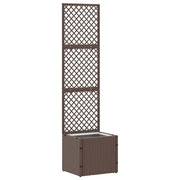 Fioriera a traliccio da giardino Marrone 35 x 30 x 135 cm 366618