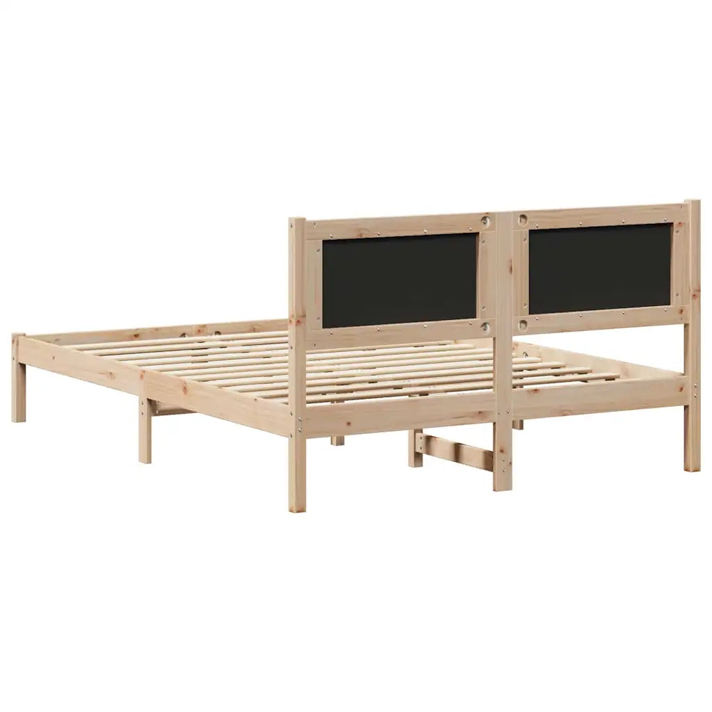Struttura del letto Grigio chiaro 140 x 200 cm Pino massello 878114