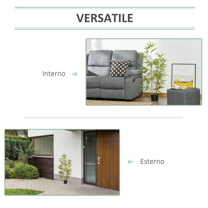 PIANTA ARTIFICIALE DI BAMBÙ ALTA 120 CM COLORE VERDE